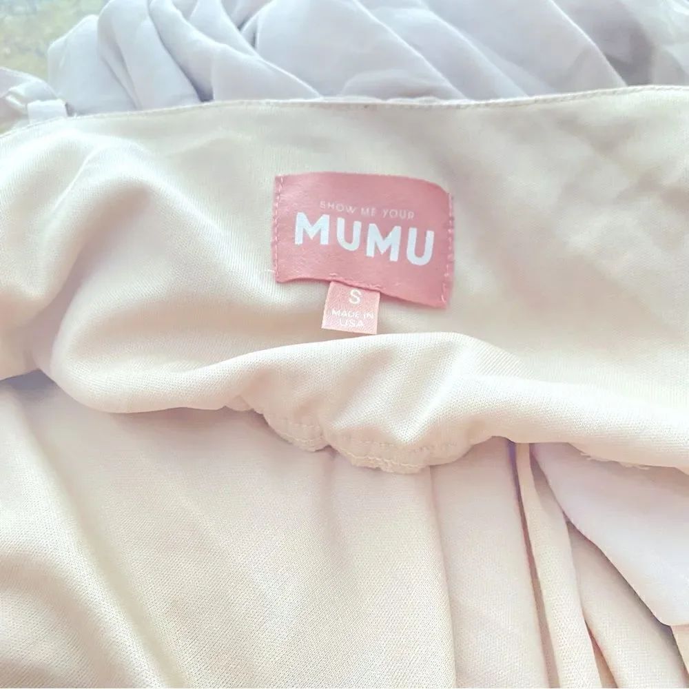 Show Me Your MuMu Wrap Gown Size Small - Picture 5 of 5